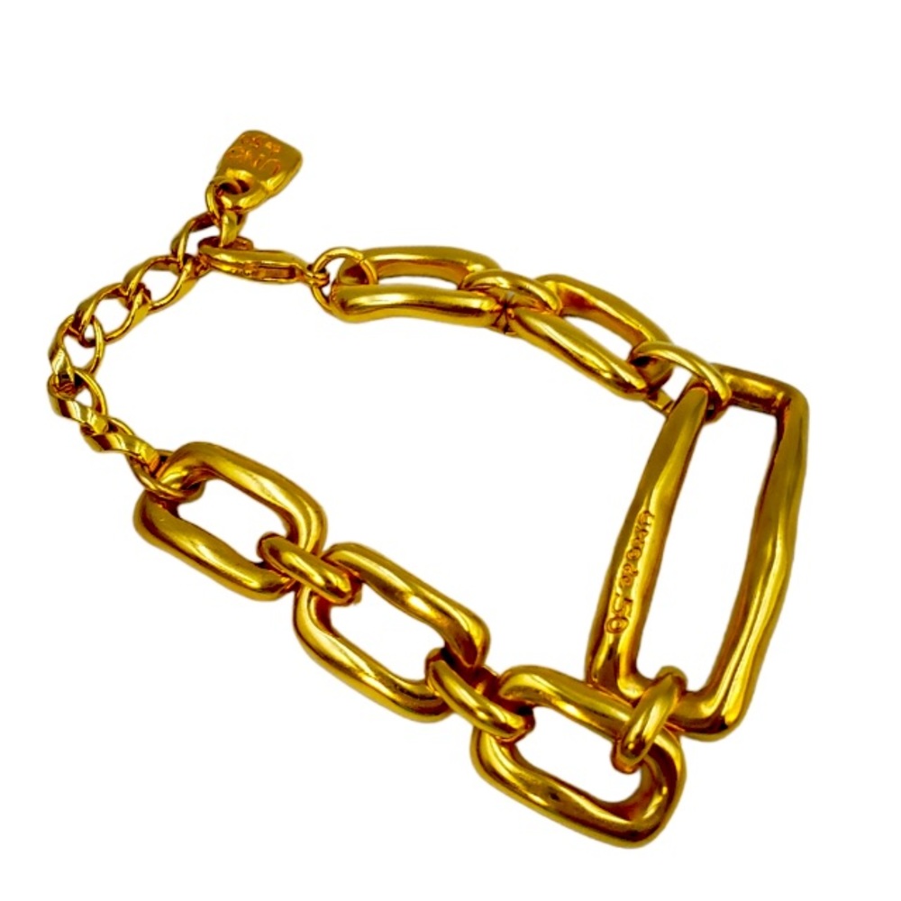 UNO de 50 Polished Gold Link Bracelet